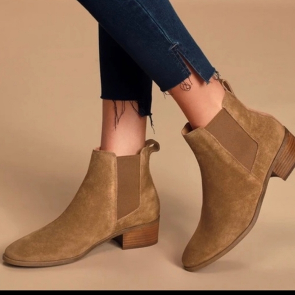 Crevo Maeva Chesnut Suede Heel Ankle Boot Size 8½ - Picture 2 of 16